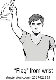 Basketball Referee Signal Vector Eps
