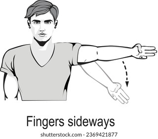 Basketball Referee Signal Vector Eps