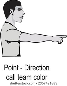 Basketball Referee Signal Vector Eps
