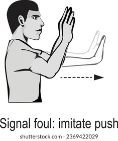 Basketball Referee Signal Vector Eps
