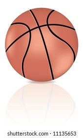 Basketball and it’s reflection