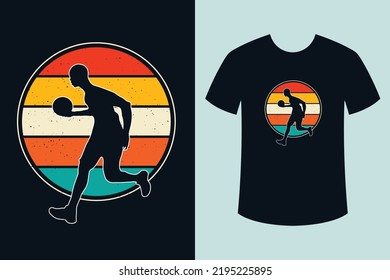 Basketball retro vintage sunset t shirt design, Basketball t shirt design, Basketball player silhouette