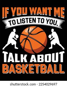 Basketball retro vintage typography Graphic Vector Shirt Illustration