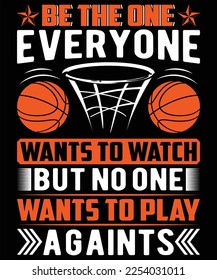 Basketball retro vintage typography Graphic Vector Shirt Illustration