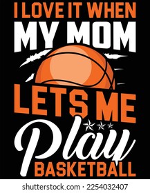 Basketball retro vintage typography Graphic Vector Shirt Illustration