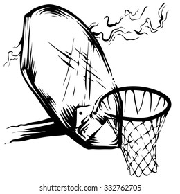 Basketball Rim Stock Vector (Royalty Free) 332762705 | Shutterstock