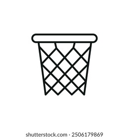 Basketball rim icon. Simple basketball rim icon for social media, app, and web design. Vector illustration.