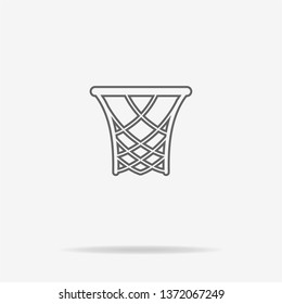 Basketball rim icon. Vector concept illustration for design.
