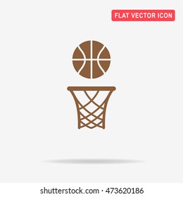 Basketball rim icon. Vector concept illustration for design.