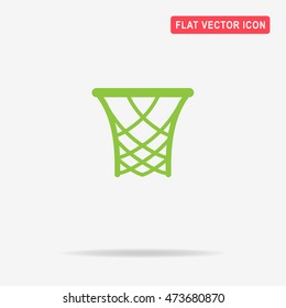 Basketball rim icon. Vector concept illustration for design.