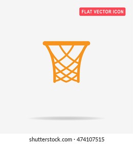 Basketball rim icon. Vector concept illustration for design.