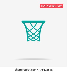 Basketball rim icon. Vector concept illustration for design.