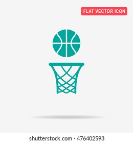 Basketball rim icon. Vector concept illustration for design.