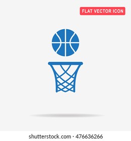 Basketball rim icon. Vector concept illustration for design.