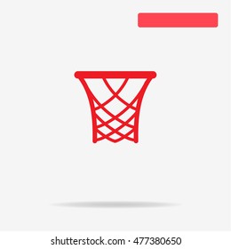 Basketball rim icon. Vector concept illustration for design.