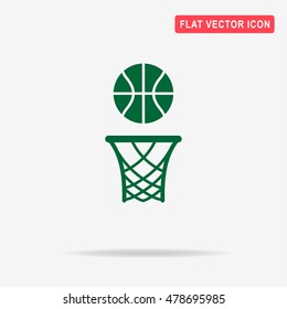 Basketball rim icon. Vector concept illustration for design.