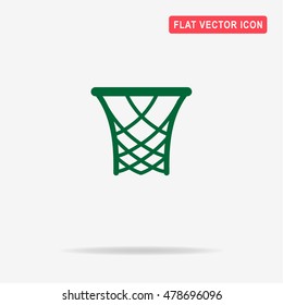 Basketball rim icon. Vector concept illustration for design.