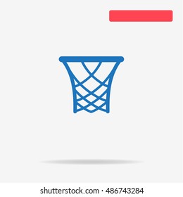 Basketball rim icon. Vector concept illustration for design.