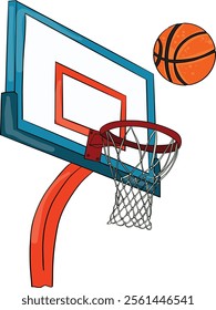 Basketball Ring Hoop. Art and Illustration