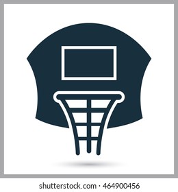 Basketball ring icon on the background