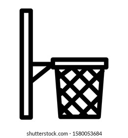 basketball ring icon outline vector design