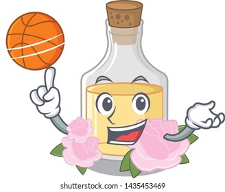 With basketball rose oil stored character the glass