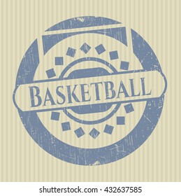 Basketballgummistempel