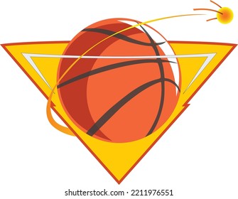 Basketball Satellite Logo Idea Vector