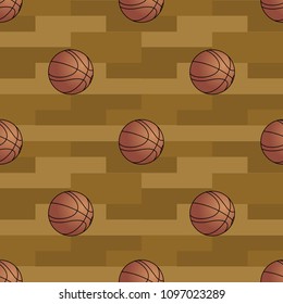 basketball seamless background 