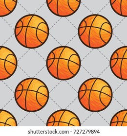 basketball seamless pattern