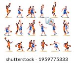 Basketball Set Collection
Flat cartoon icons on isolated white background