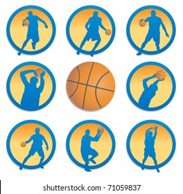 Basketball. Set. Vector illustration