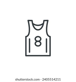 basketball shirt clothes sport icon, vector illustration