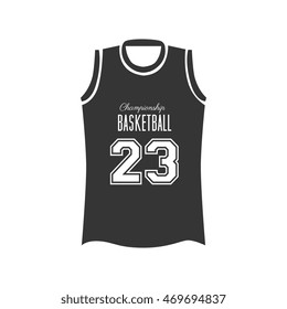 basketball shirt uniform championship basket sport game team vector illustration isolated