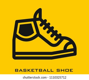 Basketball shoe icon signs
