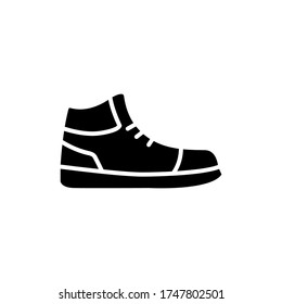 basketball shoes icon glyph style design