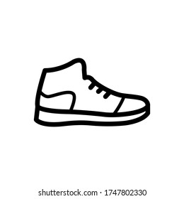 basketball shoes icon line art design