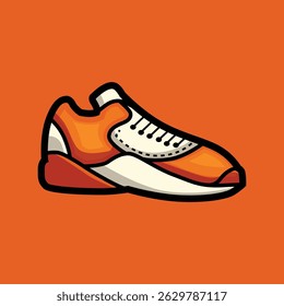 Basketball shoes illustration clip art design vector