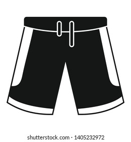 Basketball shorts icon. Simple illustration of basketball shorts vector icon for web design isolated on white background