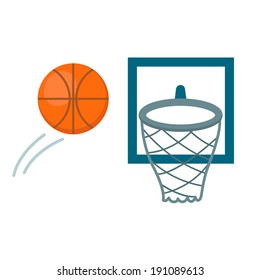 Basketball shot icon