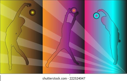 Basketball silhouette