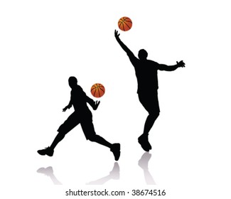 Silueta de baloncesto
