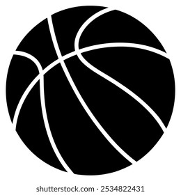 Basketball silhouette icon. Basketball logo vector icon.  black logo icon