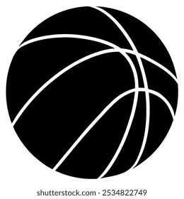 Basketball silhouette icon. Basketball logo vector icon