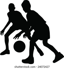 basketball silhouette vector