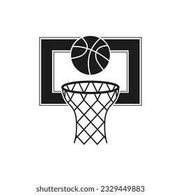 Basketball silhouette, Basketball Vector, Basketball illustration, Sports Vector, Sports silhouette
