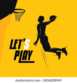 basketball silouette jamp and shot