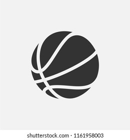 Basketball. Simple shape vector icon