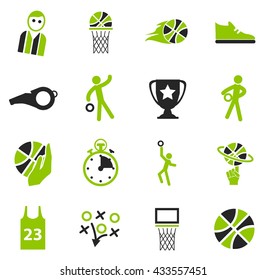 Basketball simply icons for web and user interfaces