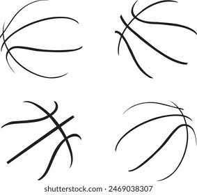 Basketball Skeleton, Basketball Outline Vector Files